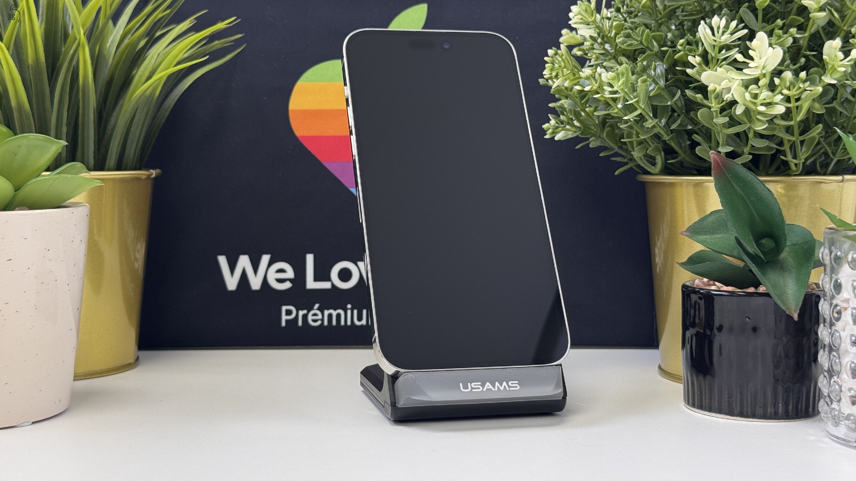 iPhone 14 Pro Max 256GB Ezüst, Független - Számla, 1ÉV Garancia
