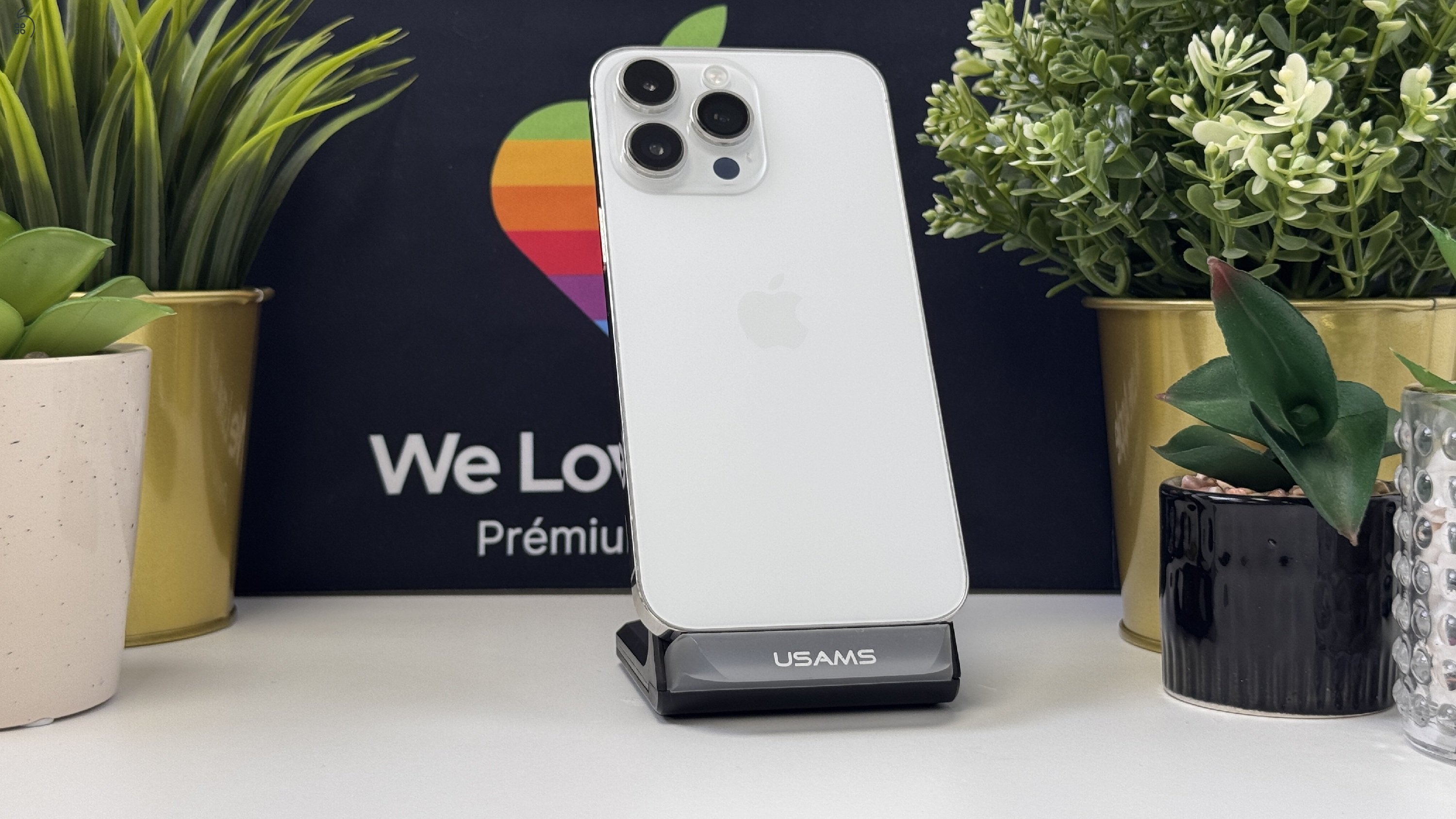 iPhone 14 Pro Max 256GB Ezüst, Független - Számla, 1ÉV Garancia