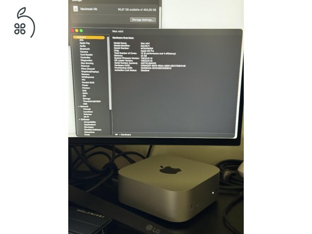 Mac mini M4 Pro 12CPU/16GPU 24GB/512GB - ezüst