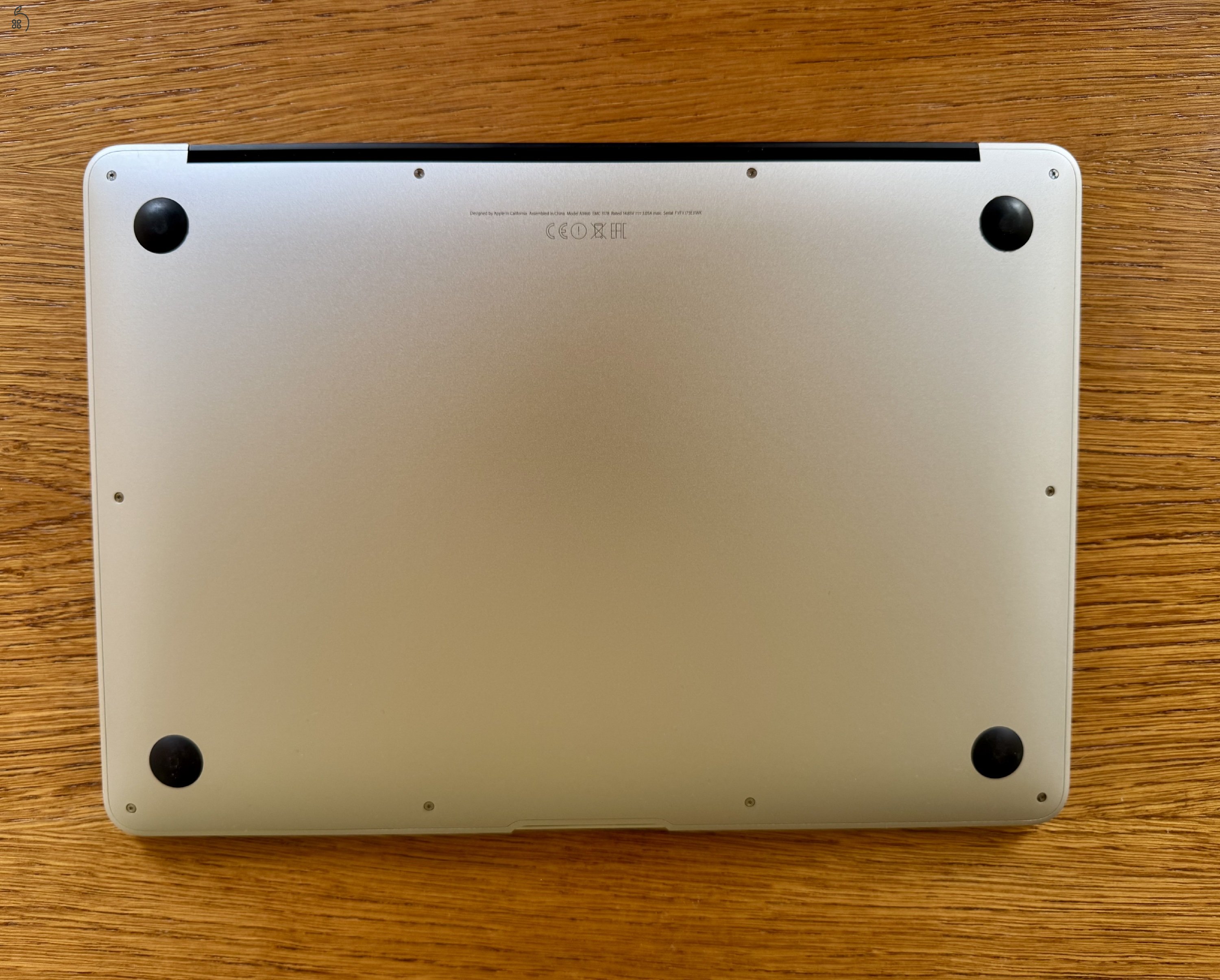 Macbook Air 2017 (8Gb RAM/118 Gb SSD) 3éves akksival