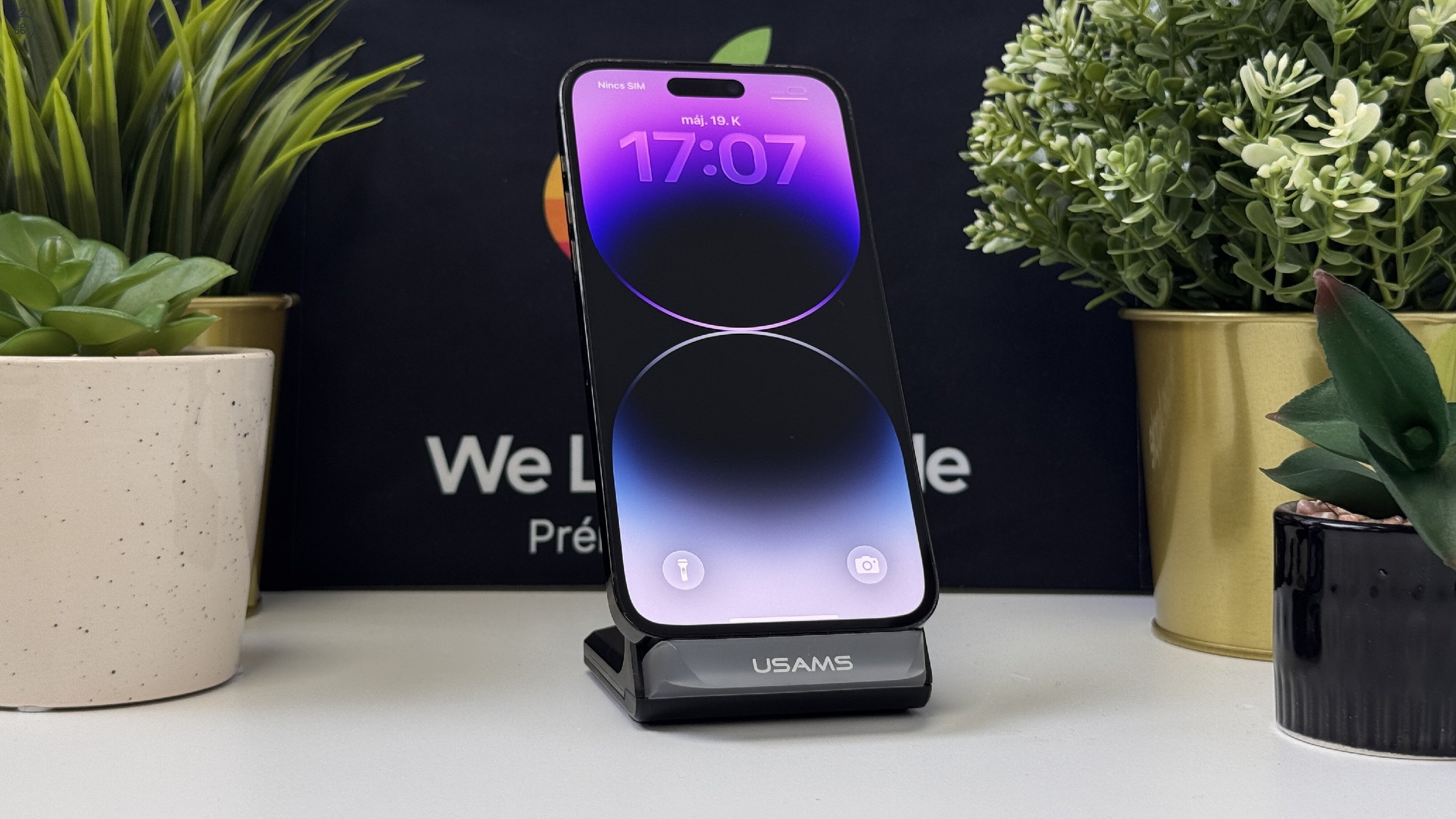  iPhone 14 Pro Max 512GB Asztrofekete, Független - Számla, 1ÉV Garancia 
