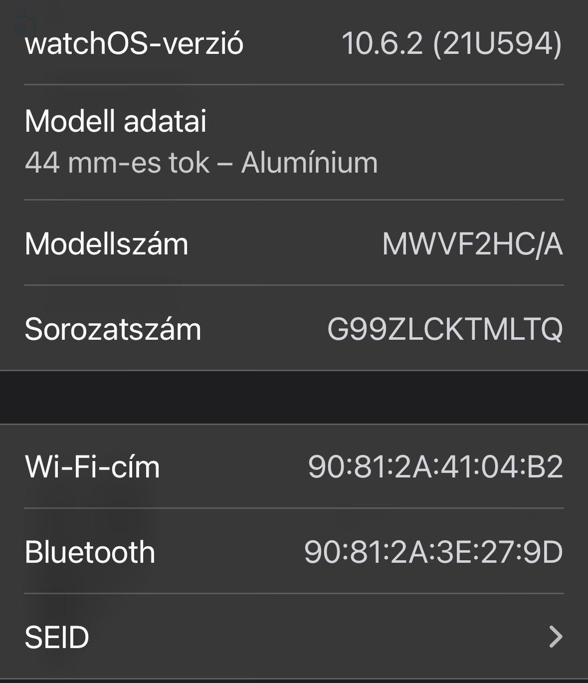 Apple watch S5 44 mm