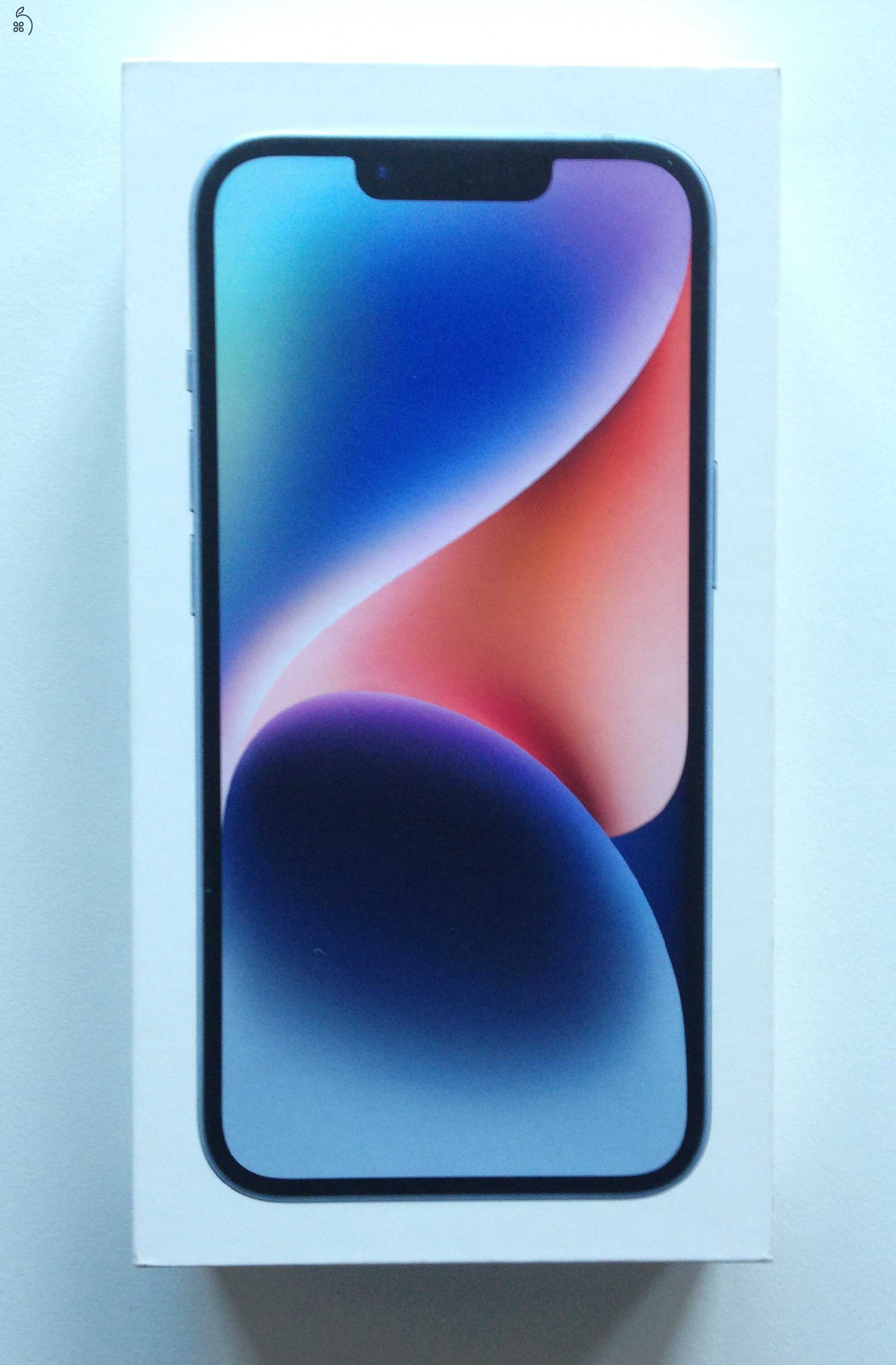 Vadonatúj, BONTATLAN iPhone 14 256GB - Blue (Kék) Érintetlen gyári fóliában!