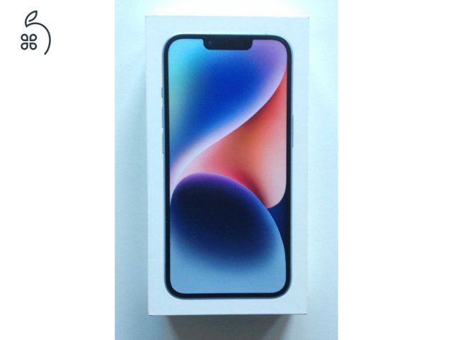 Vadonatúj, BONTATLAN iPhone 14 256GB - Blue (Kék) Érintetlen gyári fóliában!