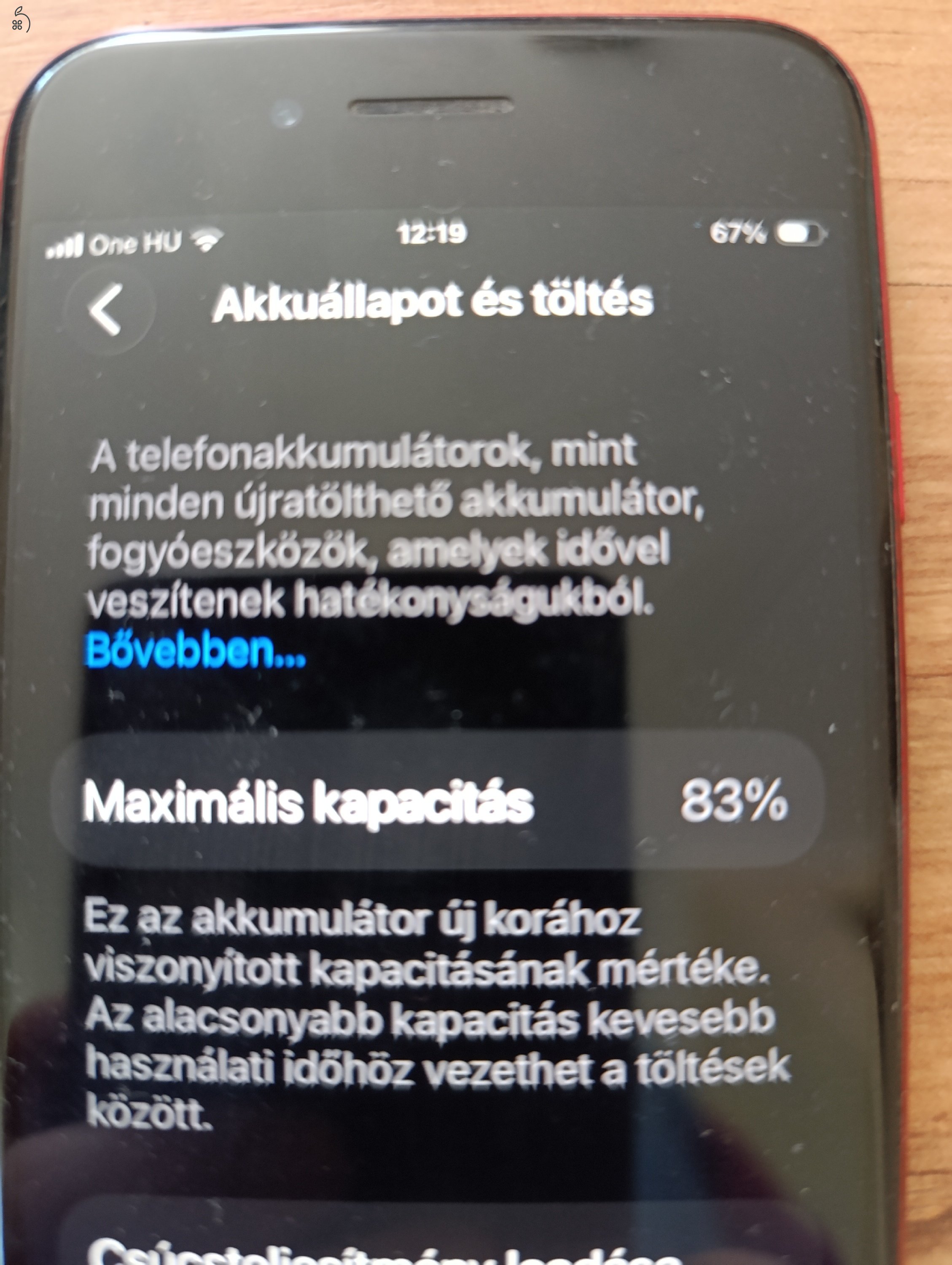 Iphone SE (2020) 256 GB, piros eladó