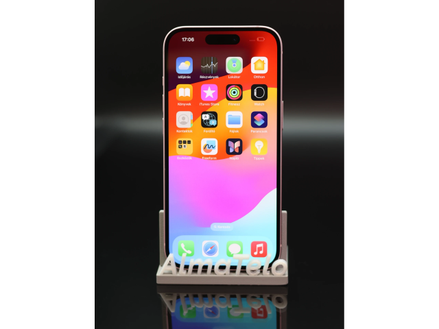 Apple iPhone 15 256 GB Pink 100% akku - 12 HÓ GARANCIA