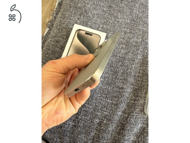 iPhone 15 Pro 128GB – Natural Titanium – Hibátlan állapot
