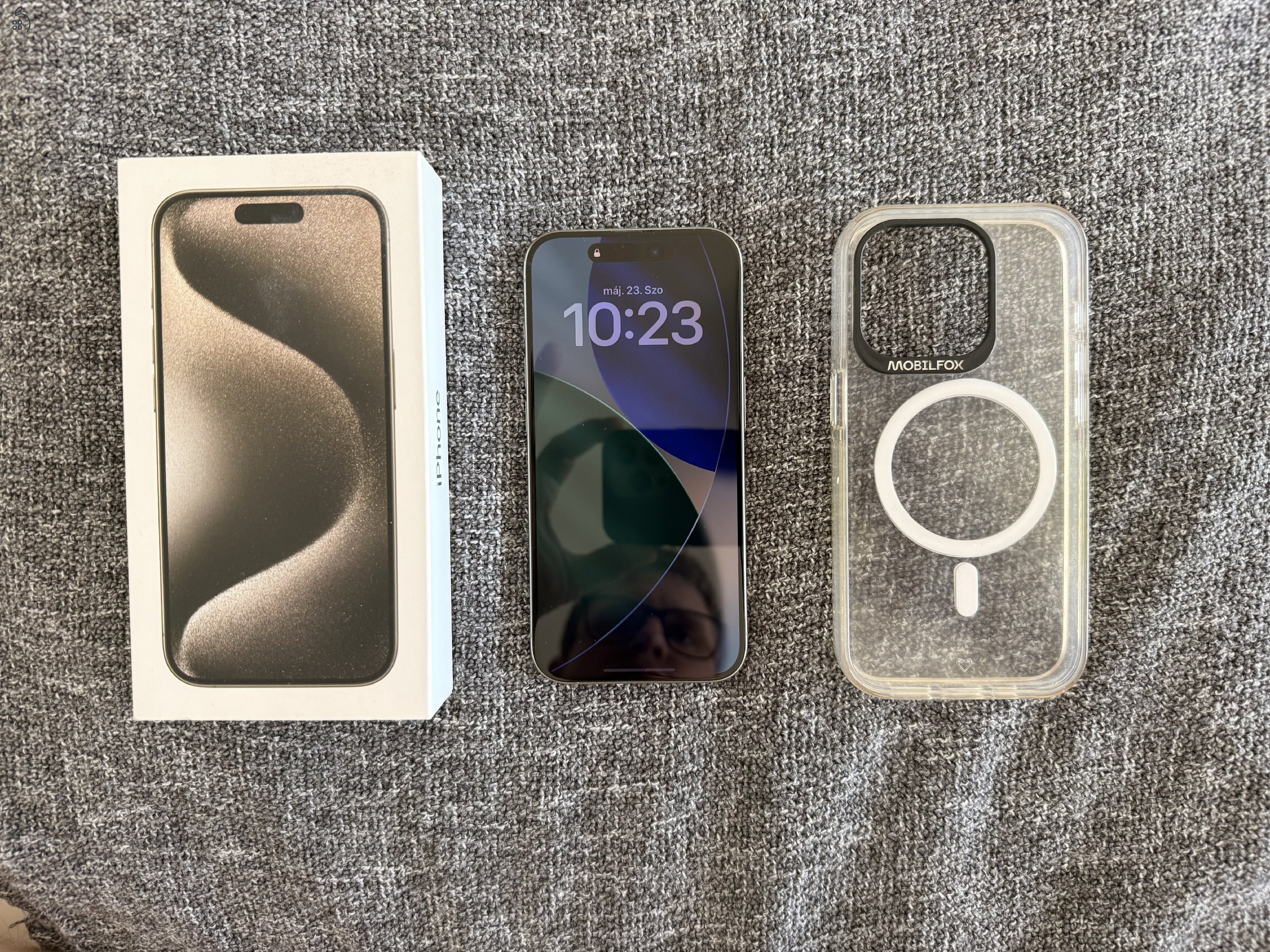 iPhone 15 Pro 128GB – Natural Titanium – Hibátlan állapot