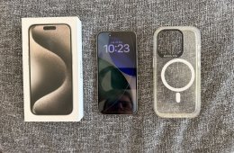 iPhone 15 Pro 128GB – Natural Titanium – Hibátlan állapot