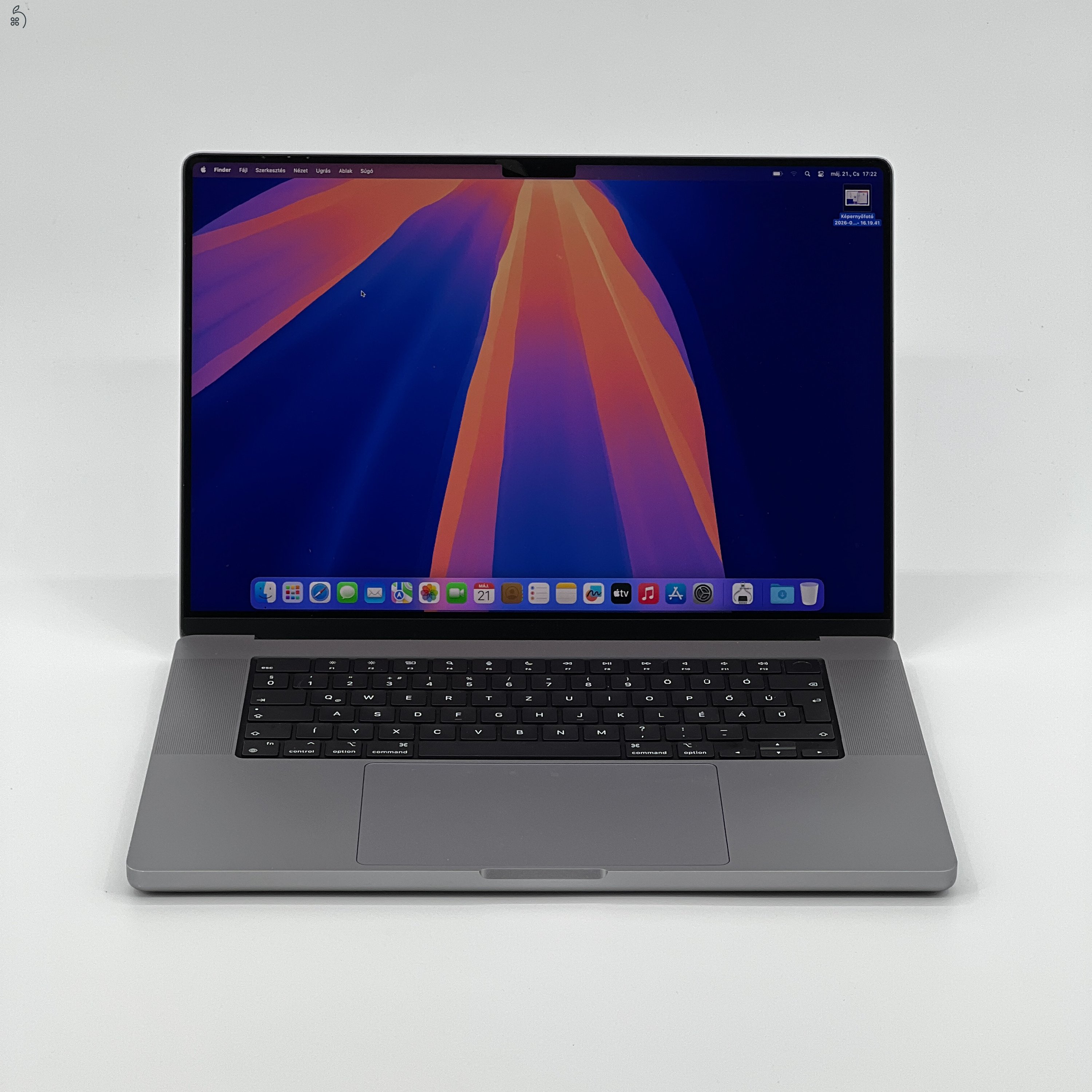 MacBook Pro 16″ 2021, M1 Pro 10 Cores, 16 GB RAM, 16 core GPU, 512 GB SSD, Space Gray 27% Áfás, (0483AB)