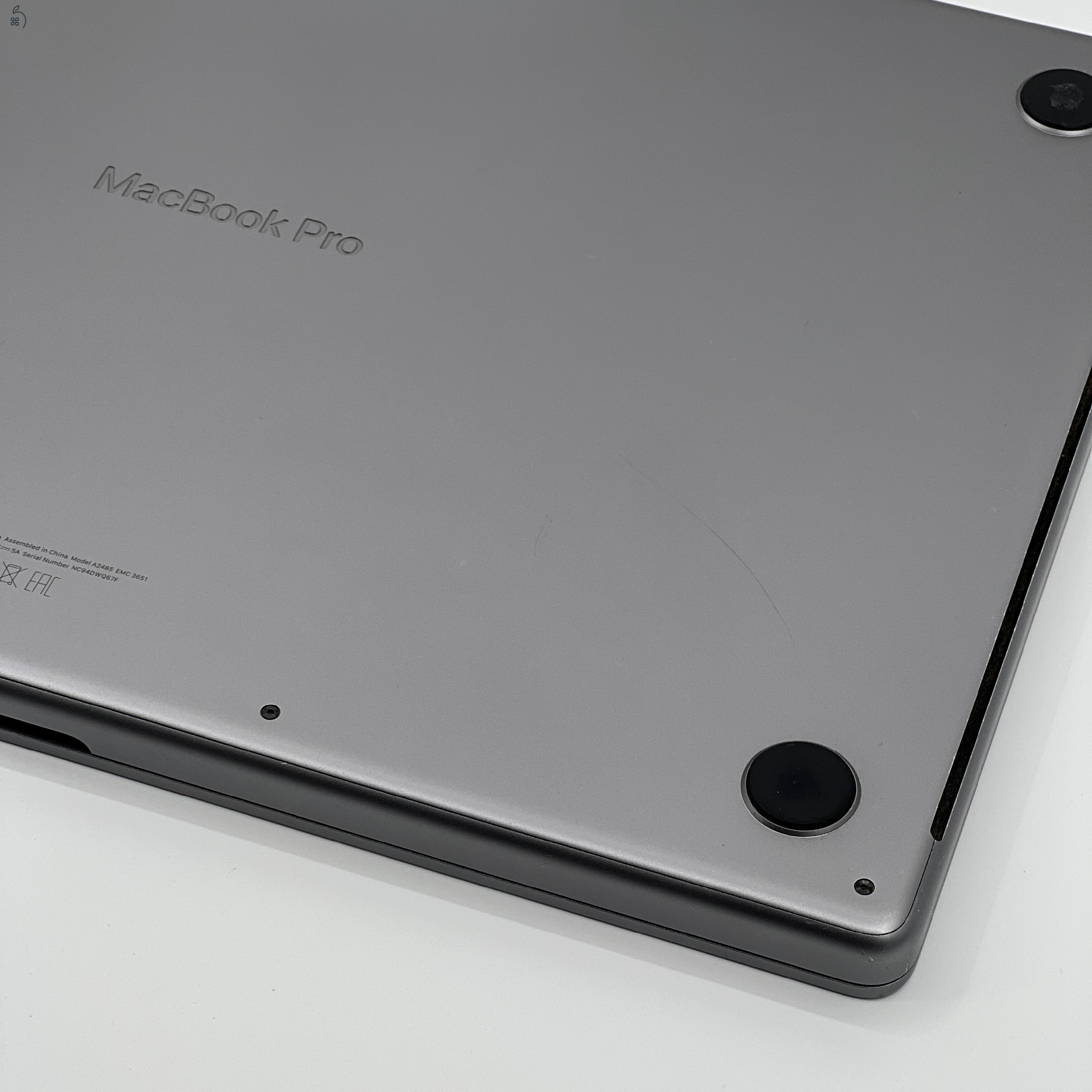 MacBook Pro 16″ 2021, M1 Pro 10 Cores, 16 GB RAM, 16 core GPU, 512 GB SSD, Space Gray 27% Áfás, (0483AB)