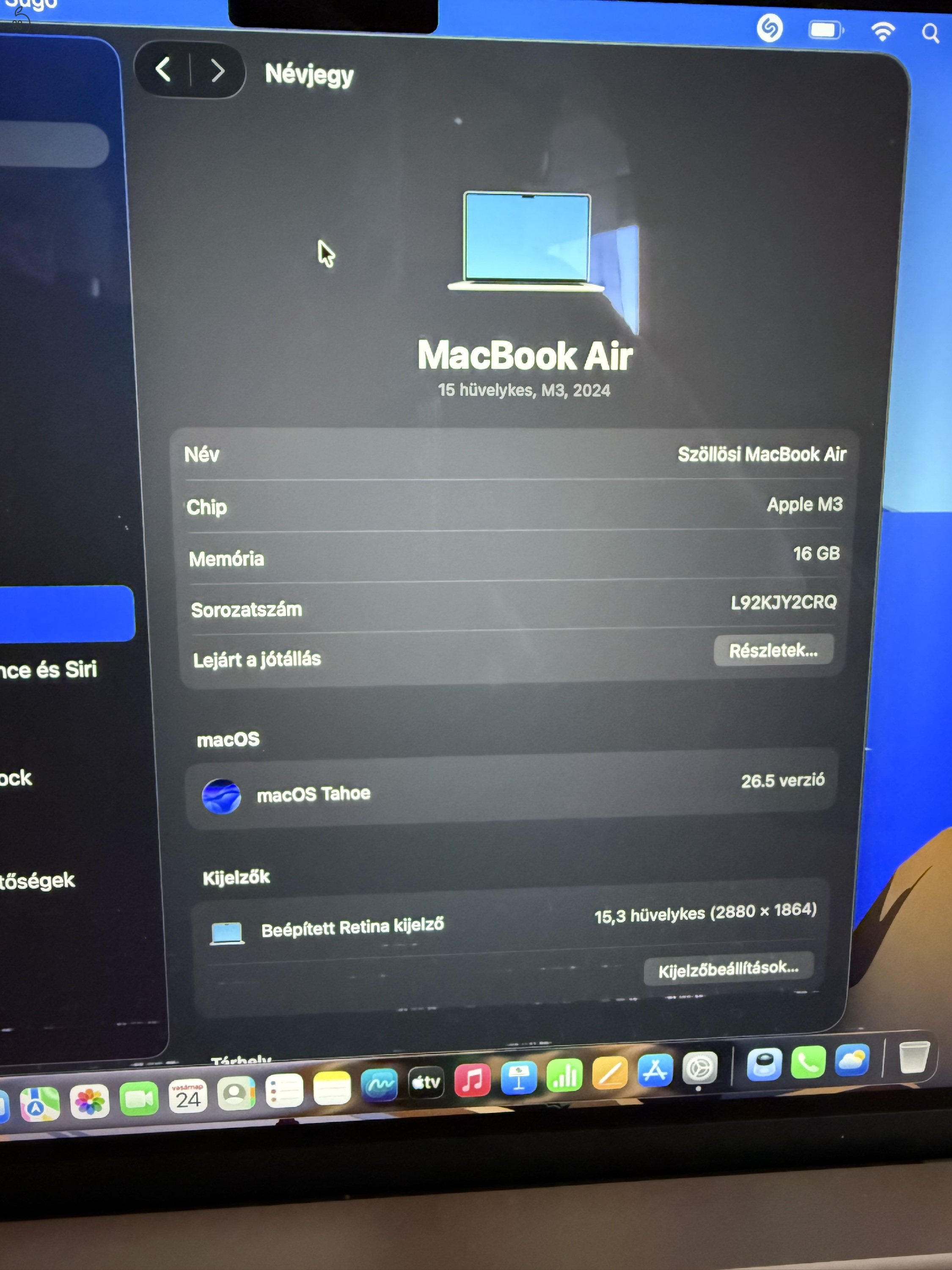 Macbook Air M3 15 inch