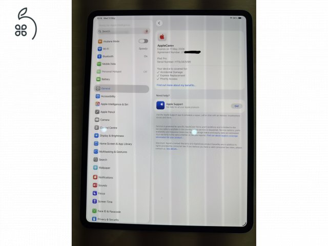 iPad Pro 13” M5, 1TB, Wi-Fi + Cellular, ezüst, normál üveg