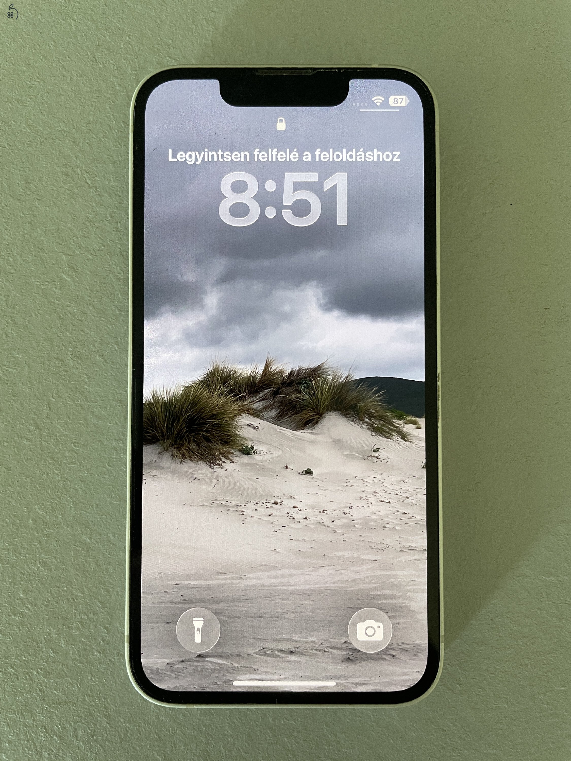iPhone 13 mini 128GB fehér, sérülésmentes, 85% akku