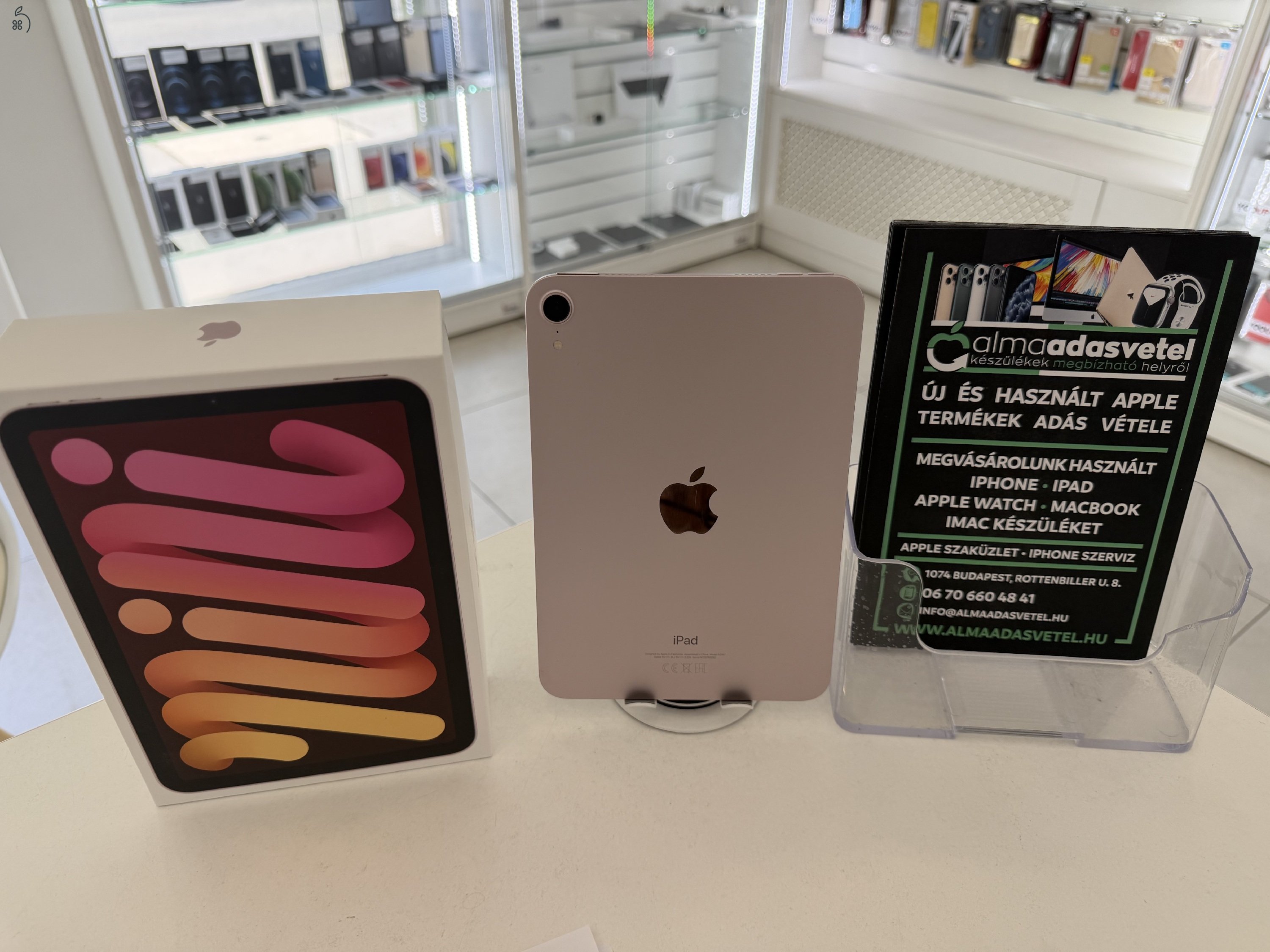 iPad Mini 6 256 GB Wifi Újszerű/1-3 hónap gar./Akku 97%/p4901