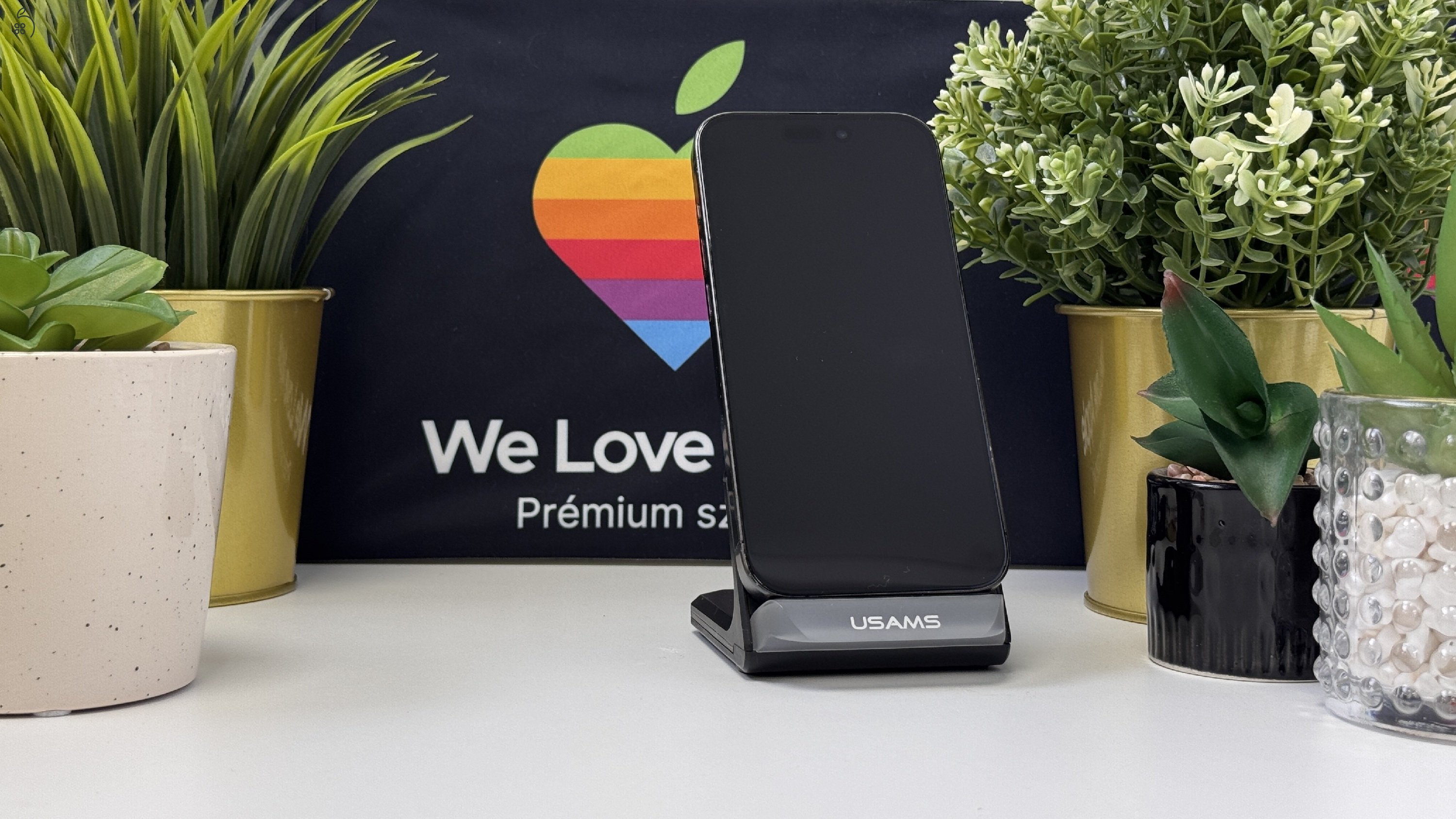 iPhone 15 Pro 128GB Fekete Titán, Független - Számla, 1ÉV Garancia