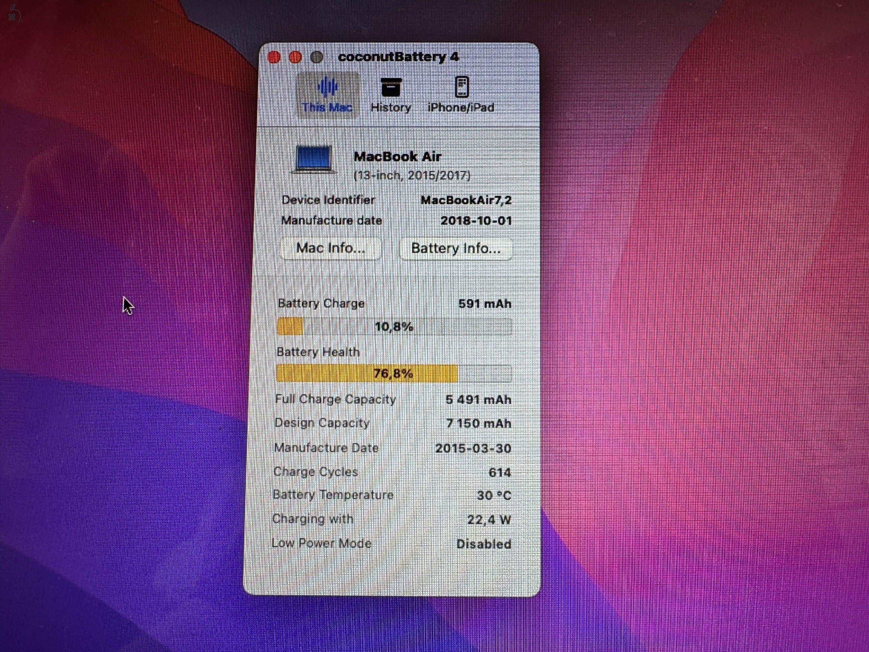 Apple MacBook Air 13 eladó (2017)