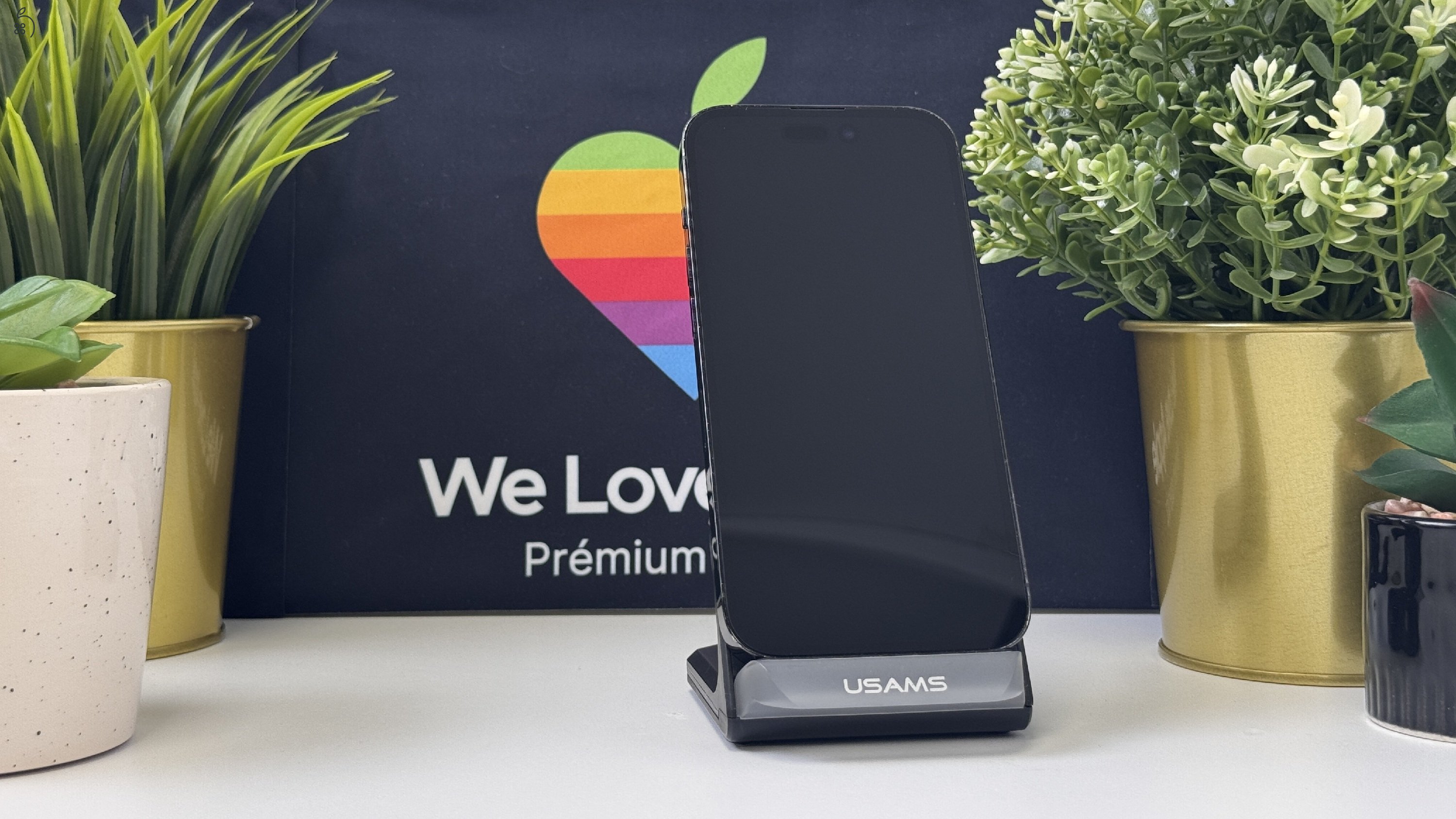  iPhone 14 Pro 128GB Asztrofekete, Független - Számla, 1ÉV Garancia 