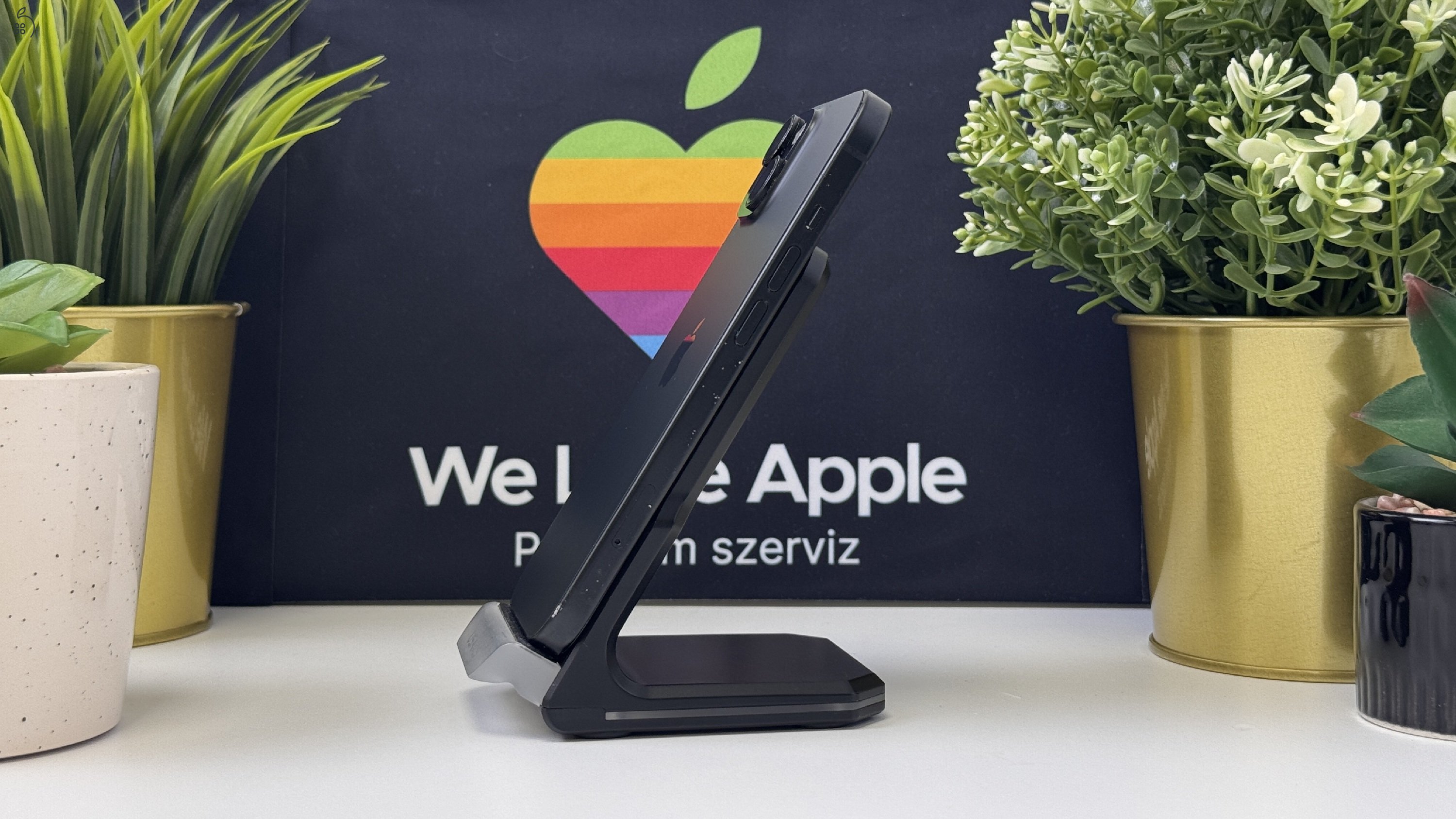  iPhone 15 128GB Fekete, Független - Számla, 1ÉV Garancia 