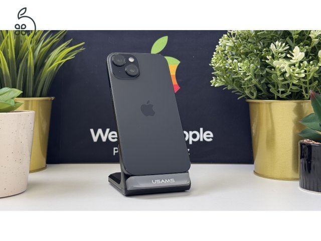  iPhone 15 128GB Fekete, Független - Számla, 1ÉV Garancia 