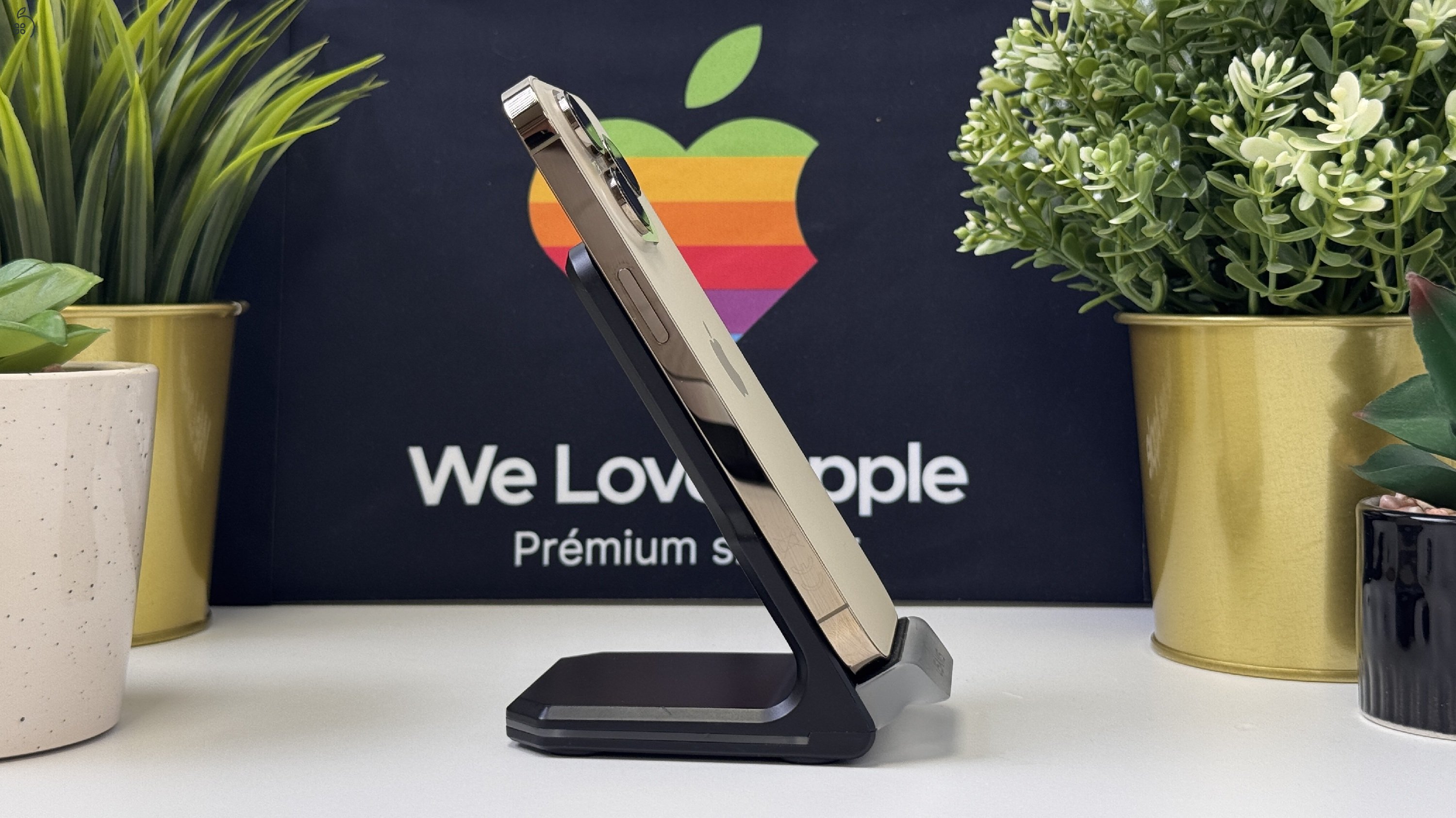  iPhone 14 Pro 128GB Arany, Független - Számla, 1ÉV Garancia 