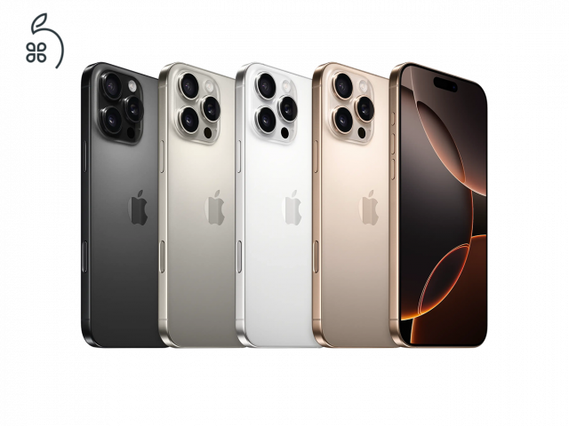  iPhone 16 Pro Max 256GB, 512GB, 1TB Készletről, Garanciával