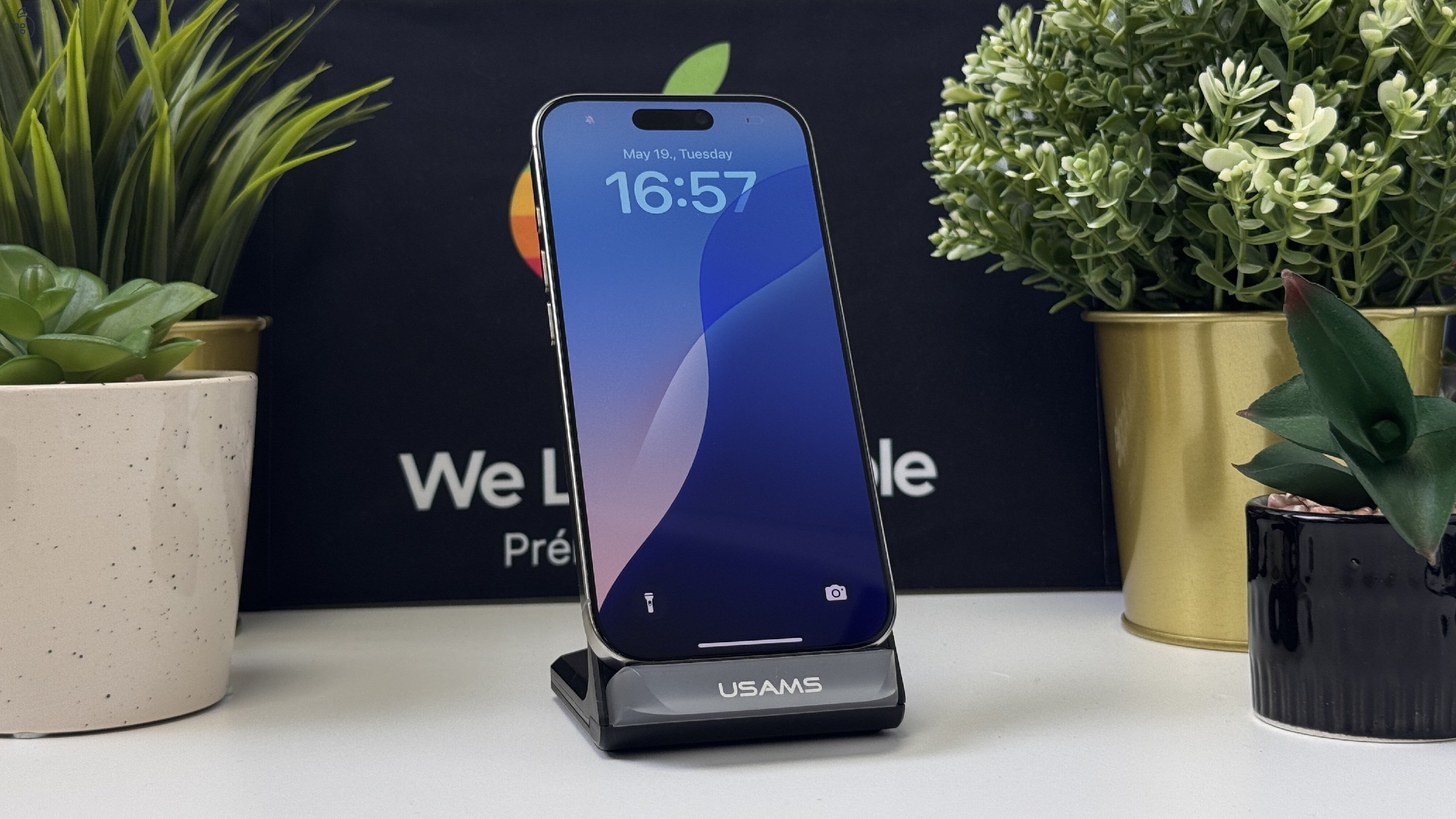 iPhone 16 Pro 128GB Natúr Titán, Független - Számla, 1ÉV Garancia