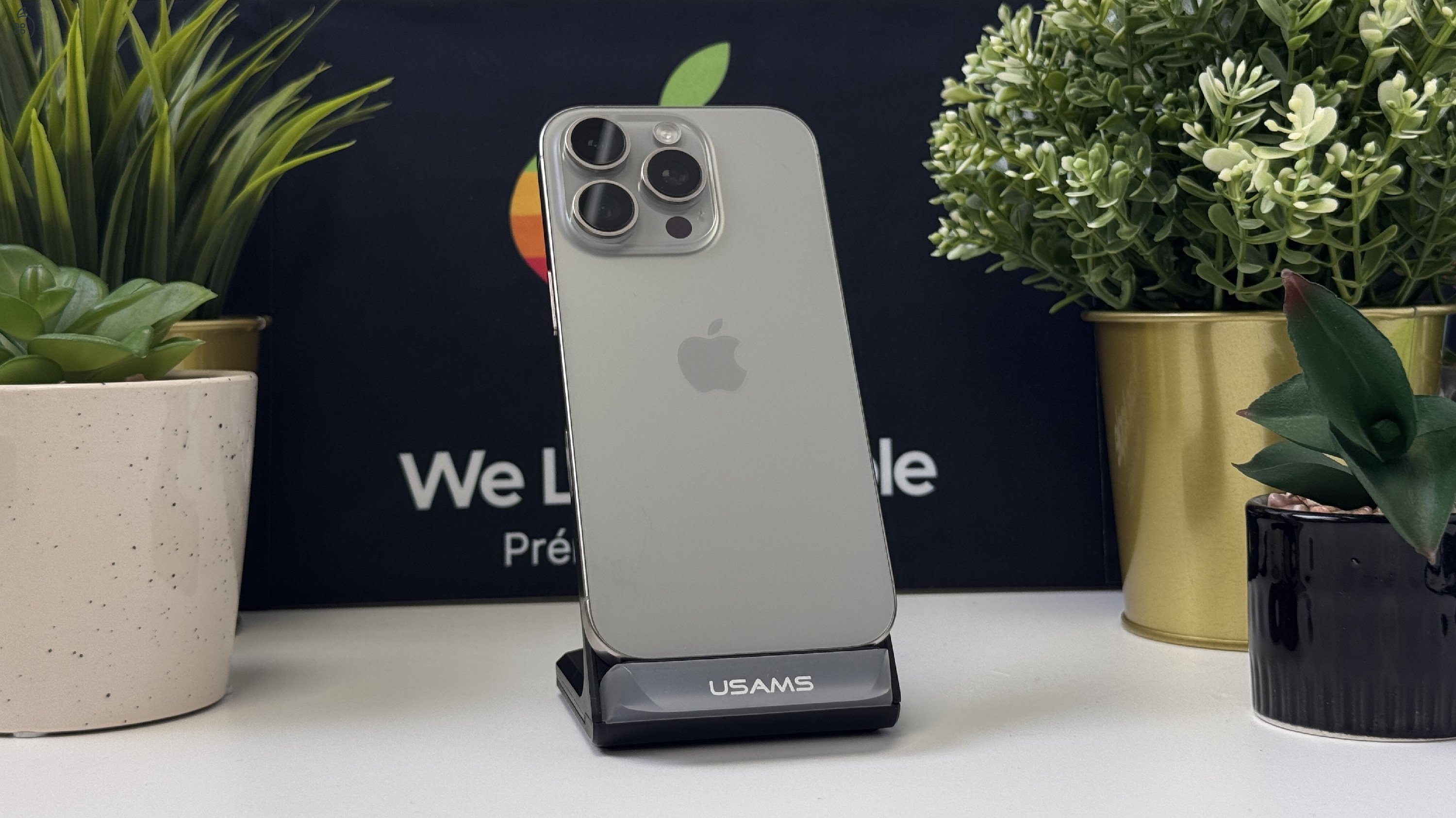 iPhone 16 Pro 128GB Natúr Titán, Független - Számla, 1ÉV Garancia