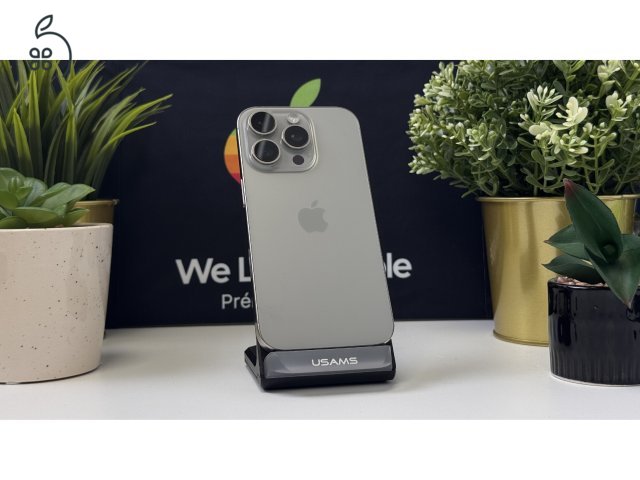 iPhone 16 Pro 128GB Natúr Titán, Független - Számla, 1ÉV Garancia