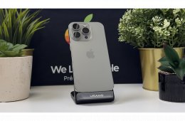 iPhone 16 Pro 128GB Natúr Titán, Független - Számla, 1ÉV Garancia