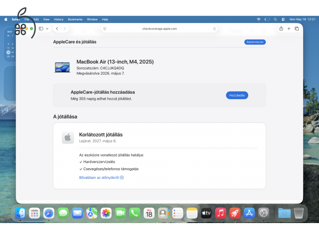 Macbook Air M4 13” 16/256GB Sky blue