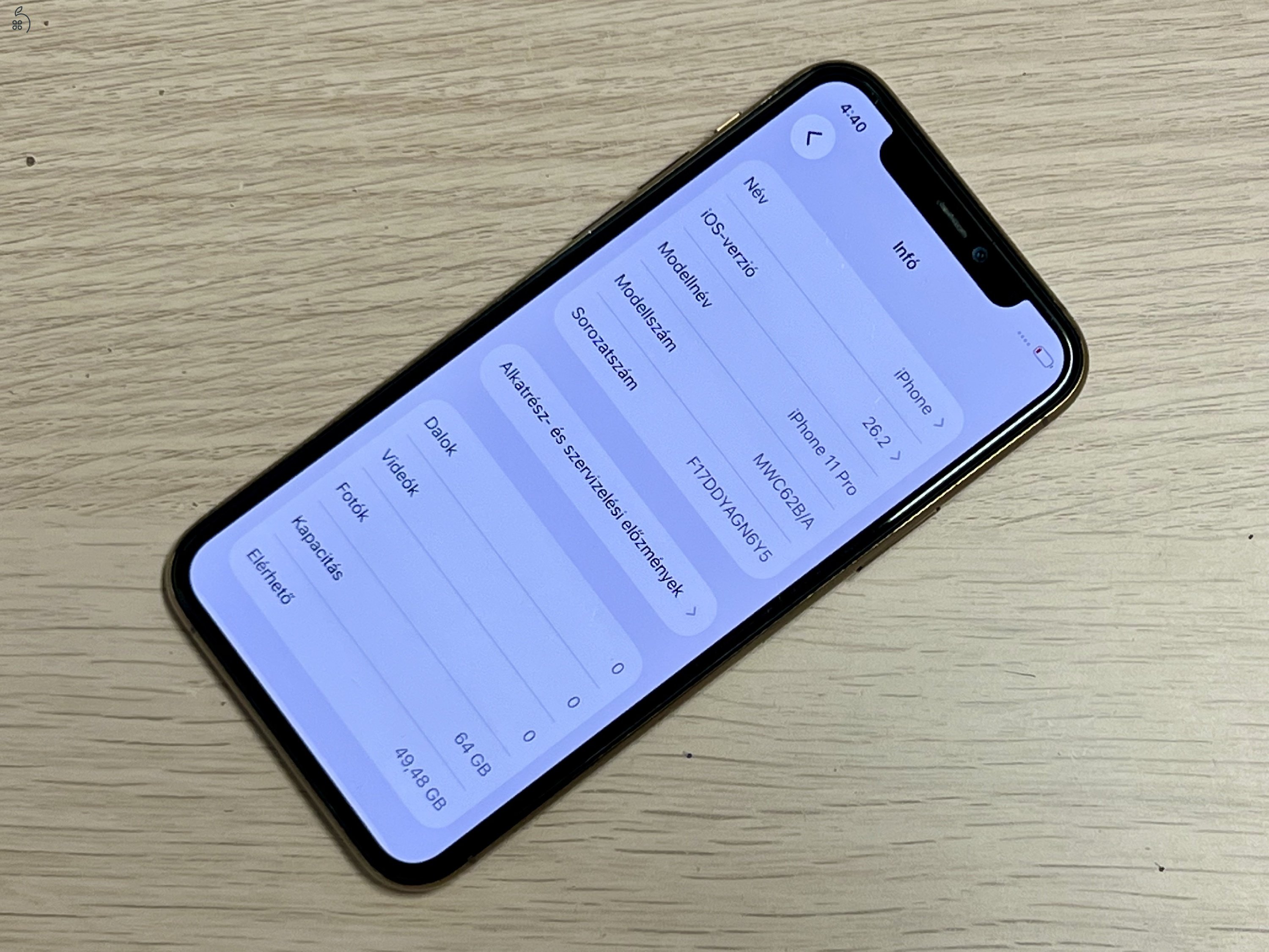 Apple iPhone 11 Pro 64 GB gold független