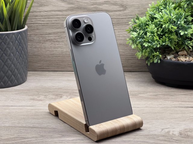 Hibátlan iPhone 16 Pro Max Natural Titanium 256GB 2 ÉV Garanciával 93%
