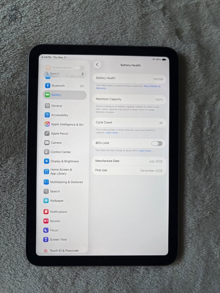 Apple iPad Mini A17 Pro – 2026-ig Garanciás, Újszerű