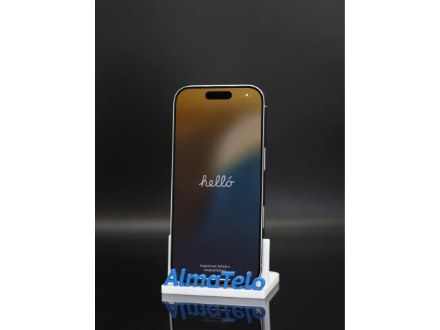 Apple iPhone 16 Pro 256 GB White Titanium 100% akku - 12 HÓ GARANCIA