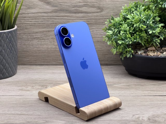 Hibátlan iPhone 16 Ultramarine 128GB 2 ÉV Garanciával 90%