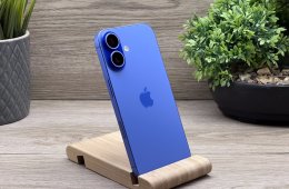 Hibátlan iPhone 16 Ultramarine 128GB 2 ÉV Garanciával 90%