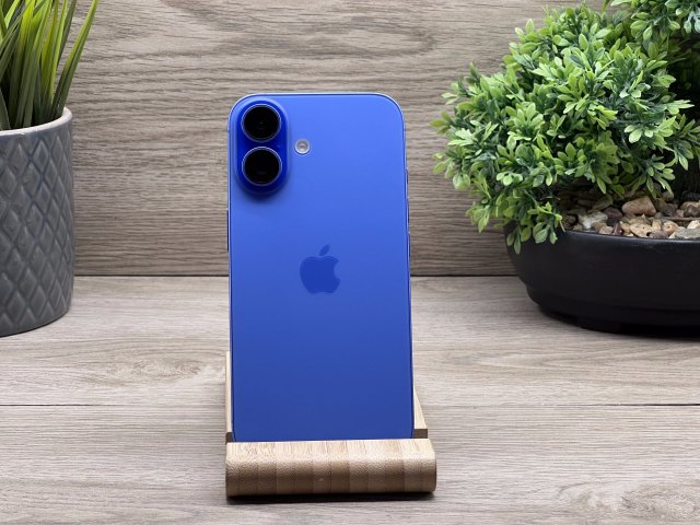Hibátlan iPhone 16 Ultramarine 128GB 2 ÉV Garanciával 90%