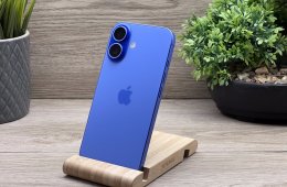 Hibátlan iPhone 16 Ultramarine 128GB 2 ÉV Garanciával 90%