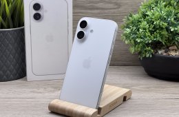 Hibátlan iPhone 16 White 128GB 2 ÉV Garanciával