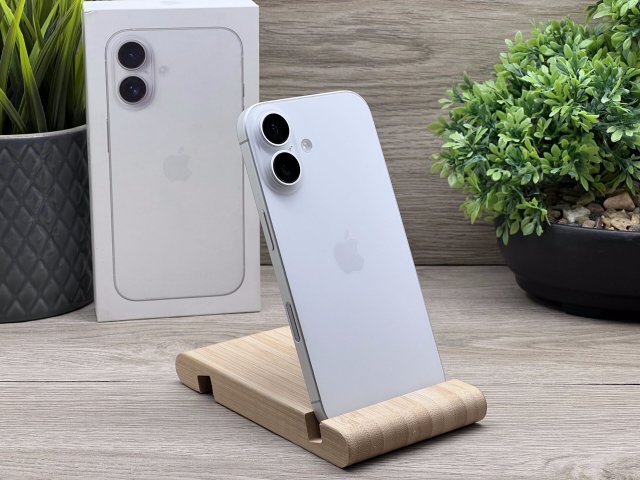 Hibátlan iPhone 16 White 128GB 2 ÉV Garanciával