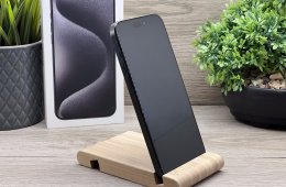 Hibátlan iPhone 15 Pro Max Black Titanium E-SIM 256GB 2 ÉV Garanciával 90%