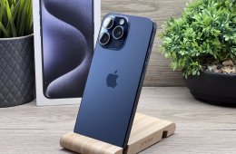 iPhone 15 Pro Max Blue Titanium 256GB 2 ÉV Garanciával 90%