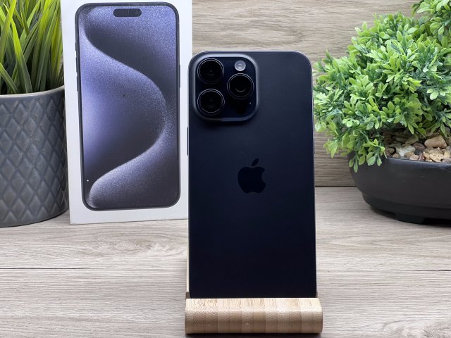 iPhone 15 Pro Max Blue Titanium 256GB 2 ÉV Garanciával 90%