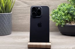 Hibátlan iPhone 15 Pro Black Titanium 128GB 2 ÉV Garanciával 90%