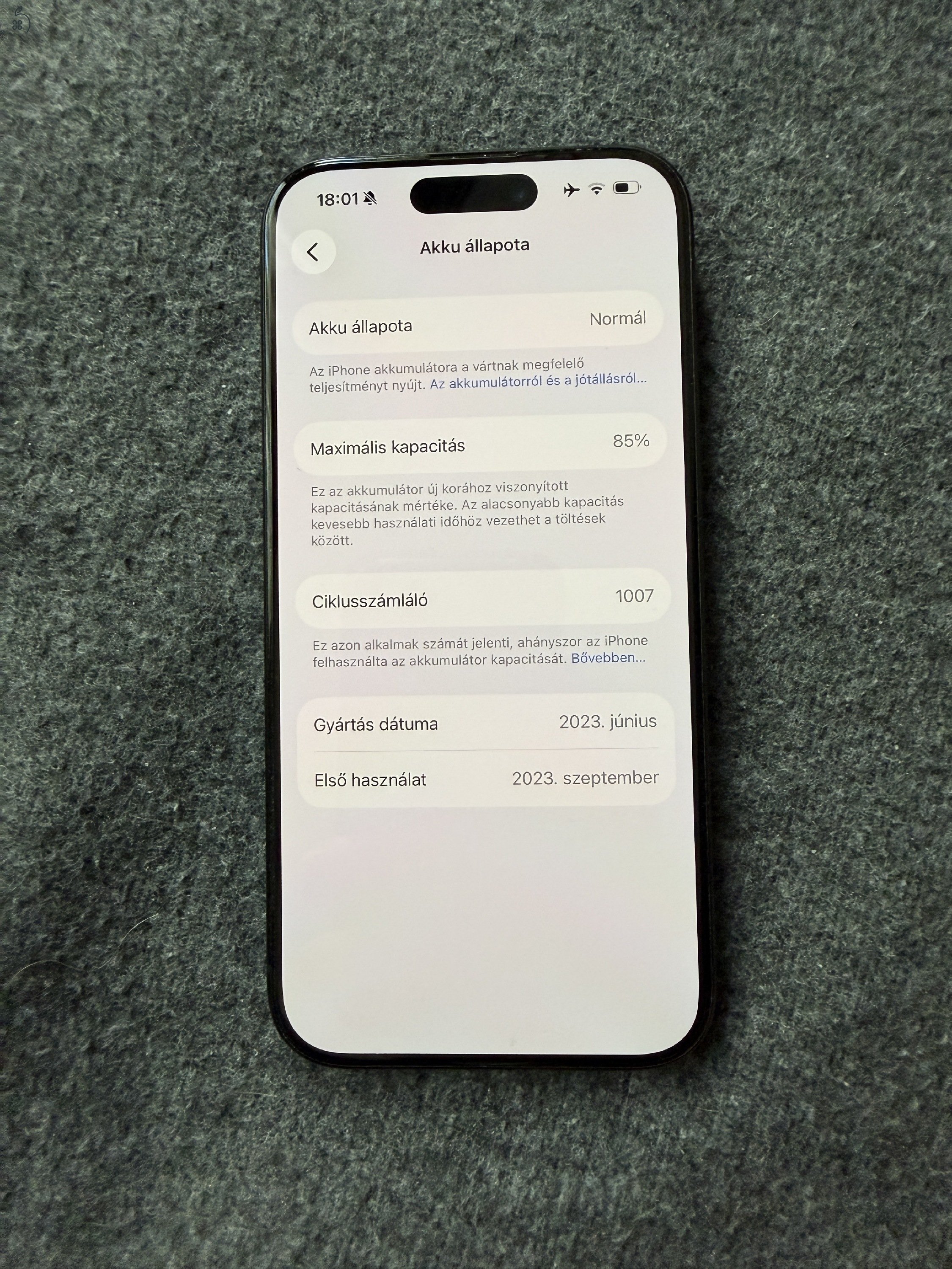 iPhone 15 Pro 256GB blue titanium 