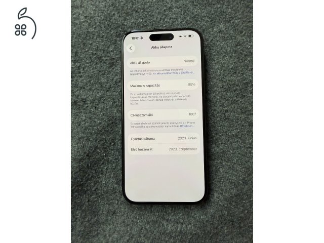 iPhone 15 Pro 256GB blue titanium 