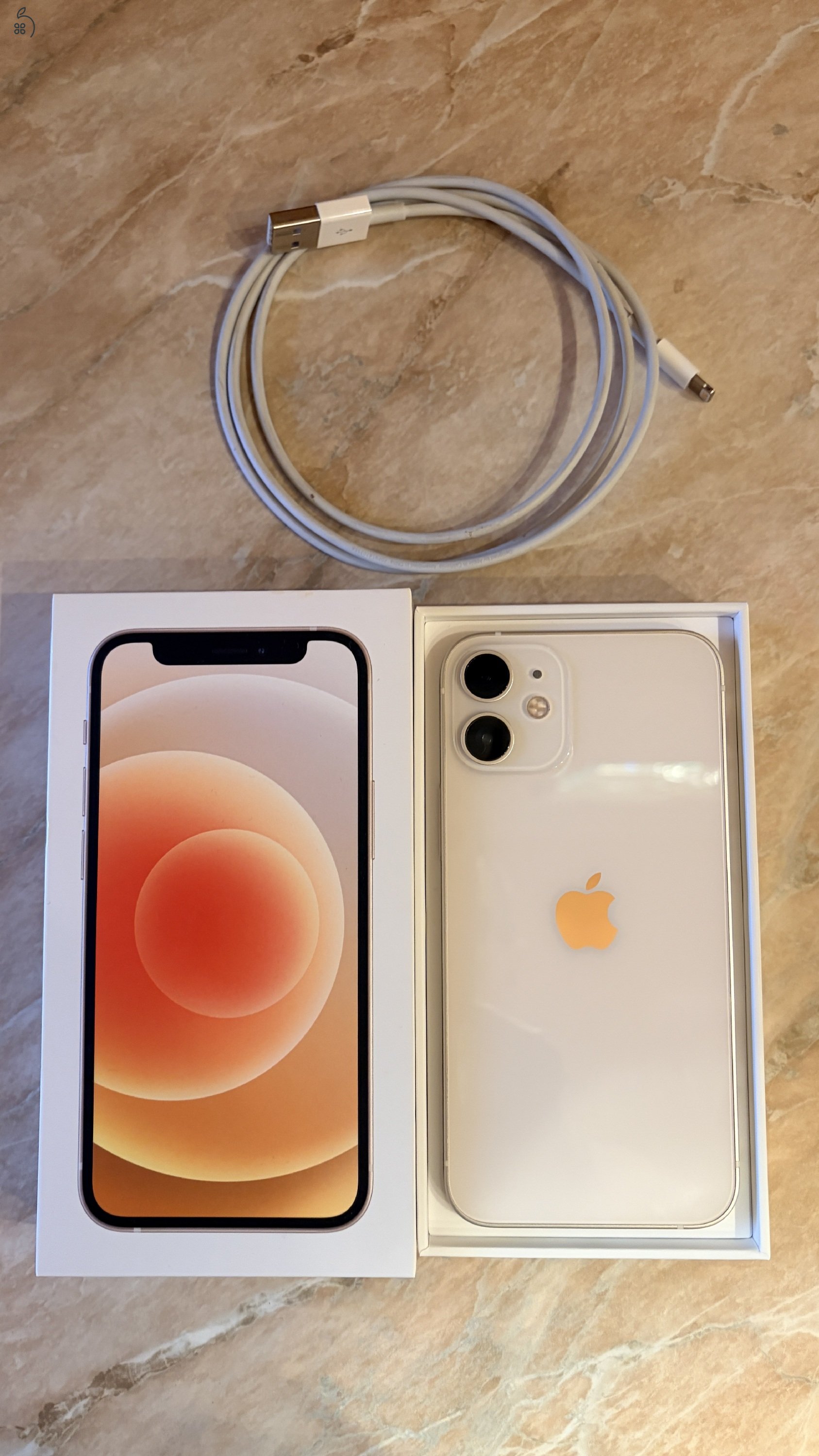 Apple iPhone 12 Mini 128GB fehér eladó 