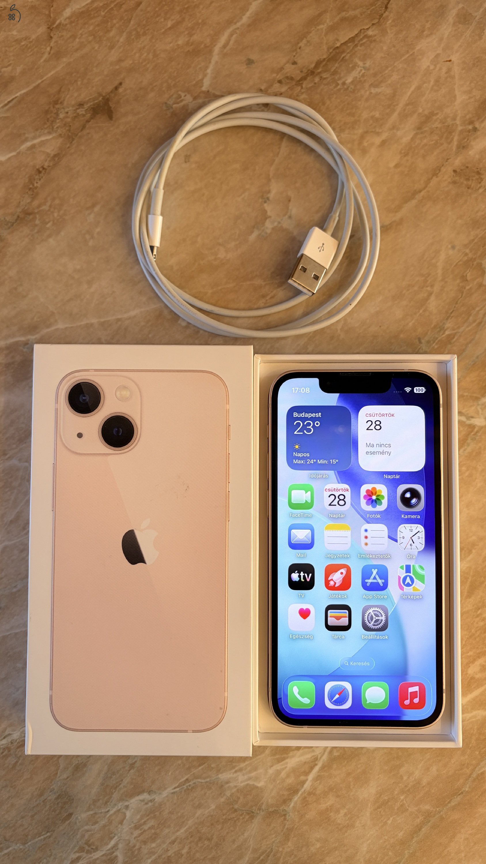  Apple iPhone 13 Mini 128GB pink eladó
