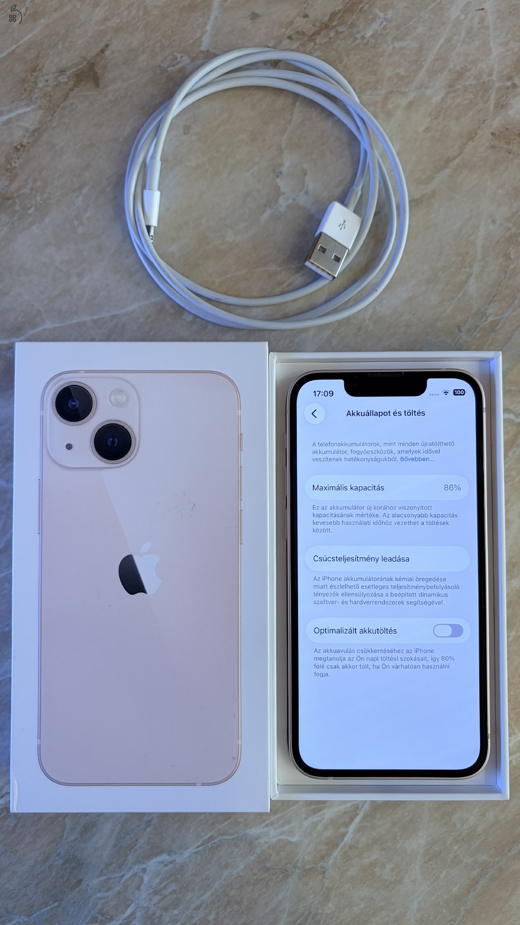  Apple iPhone 13 Mini 128GB pink eladó